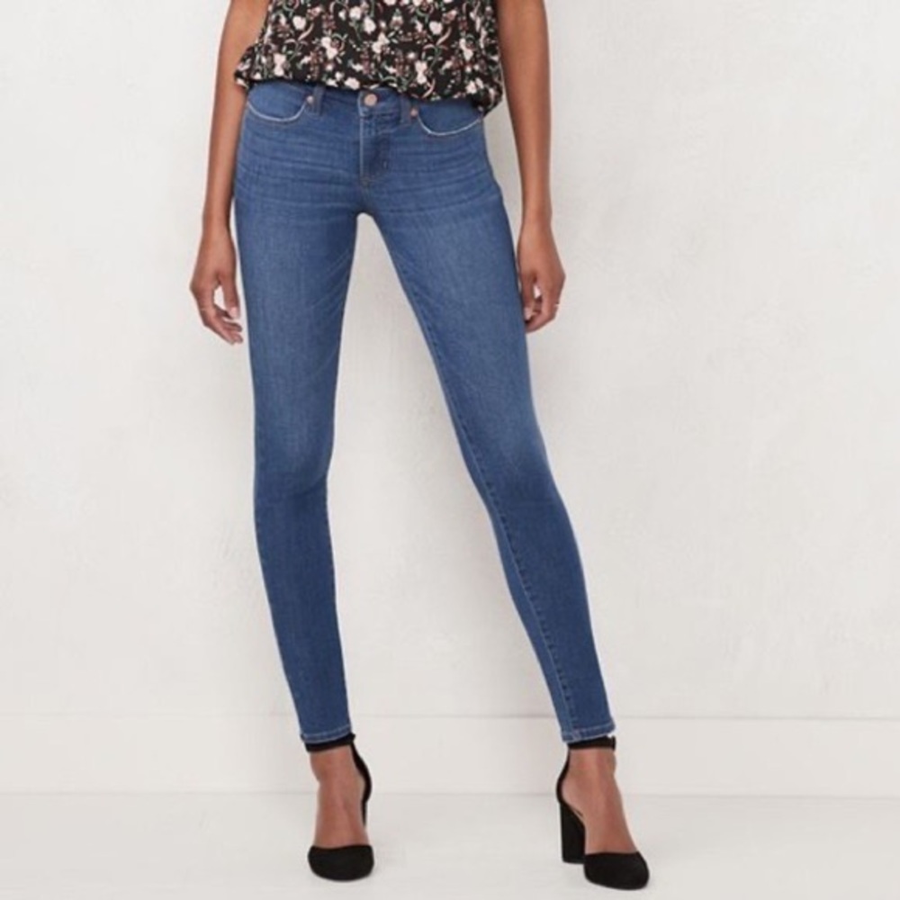 LC Lauren‎ Conrad Blue Skinny Jeans